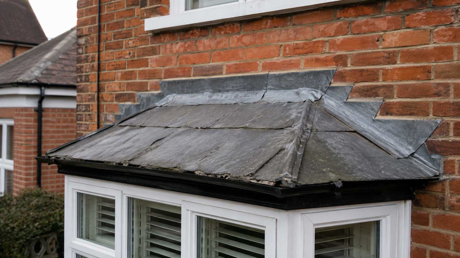 Illustration relating to bay window roof repairs in blackburn